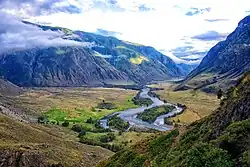 Чулышман в урочище Аккурум летом 2015 года