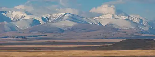 Вид на Южно-Чуйский Хребет