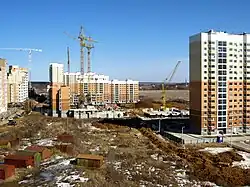 Корпуса № 11, 14, 15 и дом № 23 в марте 2016 г.