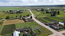 Вид на село со стороны въезда