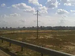 Вид на село Линейное со стороны железной дороги. 2013 год.