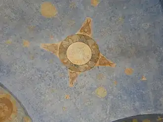 Фрагмент верхней росписи Анастасиевской часовни. 2012 г.