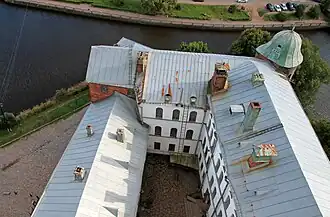 Вид на корпуса (Западный, Южный и Северный) с Башни Святого Олафа. 2015 г.