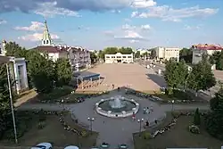           Центральная площадь города Тейково в 2022 г.