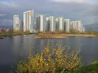 Вид на карьеры со стороны улицы Димитрова