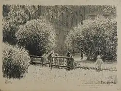 Двор Мраморного дворца. 1925