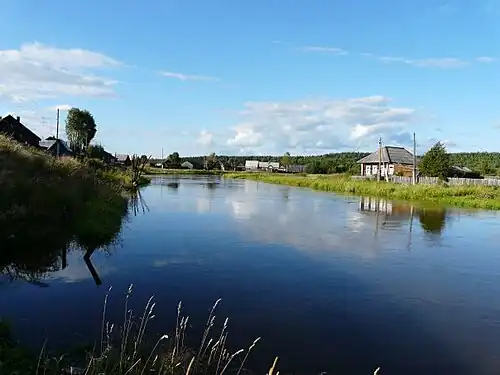 Река Вильва, Добрянский район Пермского края, в пределах одноименного поселка