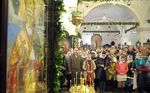 Рождественская служба 7 января 2015 года