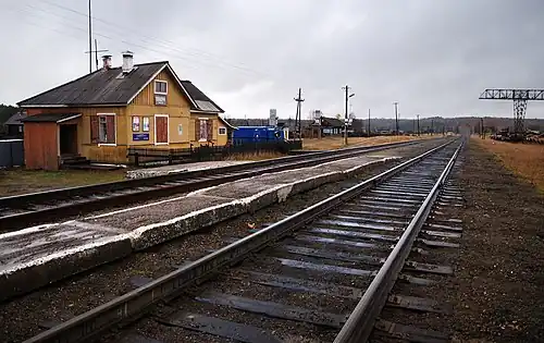 Вокзал на станции Пещёра