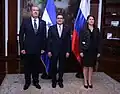 Вручение верительных грамот президенту Гондураса Х. О. Эрнандесу (Тегусигальпа, 28 сентября 2016)