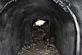 Вход в потерну бетонного убежища форта IV, вид изнутри