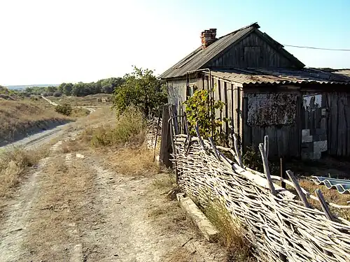 Въезд на хутор с восточной стороны