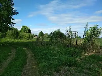 Въезд в деревню Ляховка, 2018