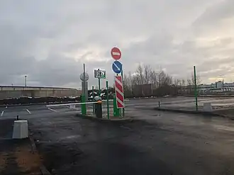 Въезд на парковку