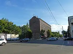 Гостиница «Выборг» на перекрёстке с Северной улицей и набережной 40-летия ВЛКСМ