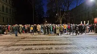 Пикет в Вильнюсе, 16 февраля