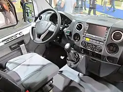 Кабина водителя туристического автобуса на базе ГАЗель City