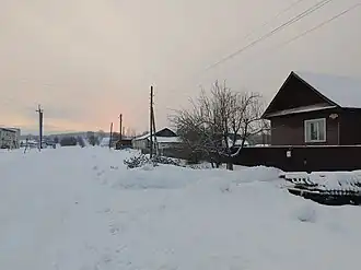 Вид на село с улицы Садовая