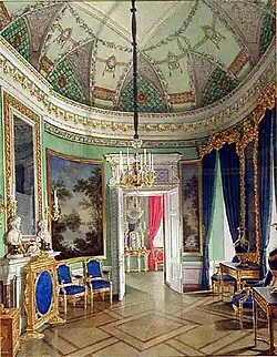Овальная комната за Чесменской галереей, 1877 г.