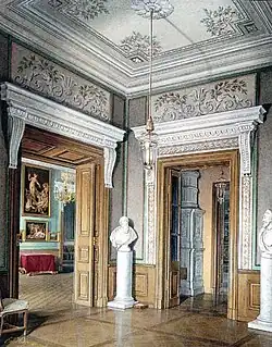 Проходная в нижних комнатах императора Павла I, 1877 г.