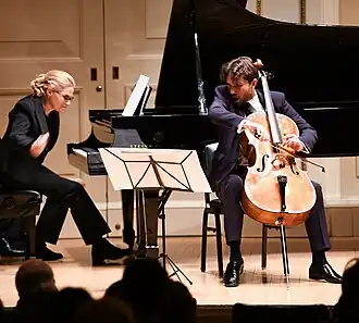 Георгий Гусев в Карнеги-холл на премьере своего сочинения CALYPSO,2-го февраля 2018 г.