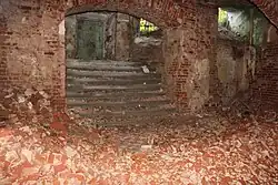 Церковь Владимирской иконы Божией Матери. Нижний уровень храма.