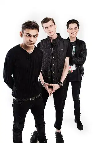 Слева направо: Михаил Пунтов, Андрей Распопов, Владислав Крутских. 2015 год