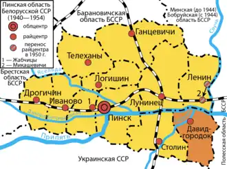 Давид-Городокский район на карте