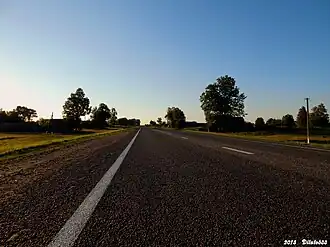 Дорога в направлении к Могилёву