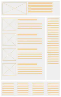 Двухколоночный типовой веб-макет