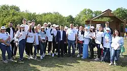 Председатель Госкомнаца РК Альберт Кангиев и депутат Госдумы РФ  Руслан Бальбек на празднике Дервиза в 2020