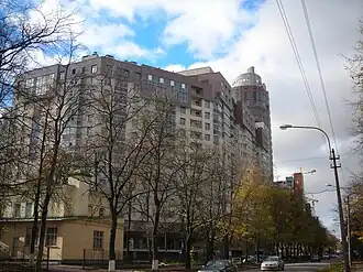 Дом 50, вид в сторону Липовой аллеи