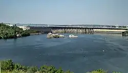 ДнепроГЭС (вид с острова Хортица)