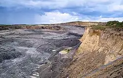 Добыча бентонита в карьере