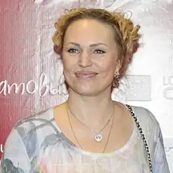 Алла Довлатова на открытии lounge-cafe «Гранатовый сад» 15 марта 2013 года