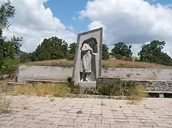 Долина реки Кутлак. Памятный знак жертвам селя 1967 года