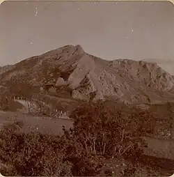 Участок дороги Судак — Феодосия перед деревней Козы, 1905 г..