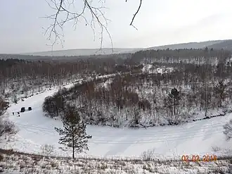 Река Анжа недалеко от села Агинского
