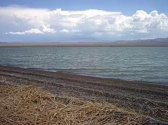 Озеро Жаланашколь в 2005 году