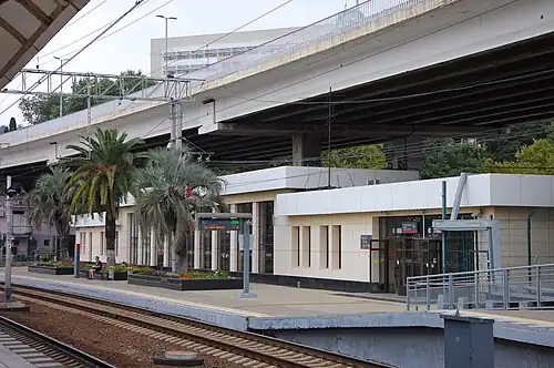 Вид со стороны железной дороги