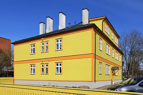 Отреставрированный жилой дом работников «Балтийской мануфактуры»