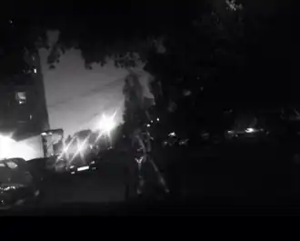 Жнец, попавший на запись видеорегистратора автомобиля, 2016 год, Химки.