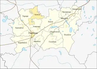 Залесский сельсовет на карте