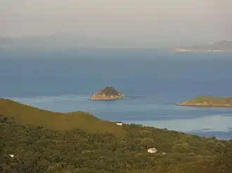 Вид на залив Посьета с полуострова Гамова