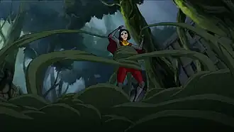 Лианы хватают Джинору