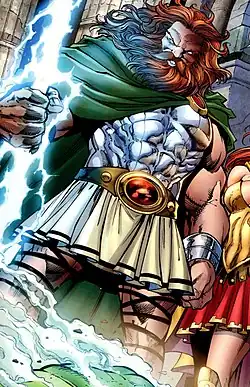 Зевс в комиксе Incredible Hulks #621 (Январь, 2011)Художник — Пол Пеллетье.