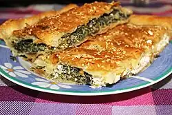 С капустой и шпинатом