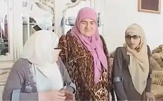 Зита и Гита (по бокам) в Чечне, в центре — Аймани Кадырова, август 2013