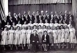 Ивановский хор текстильщиков на сцене в 1965 г.