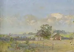 Летний пейзаж с коровами